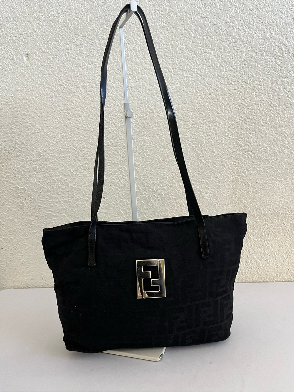 Vintage FENDI ZUcca cloth shoulder bag